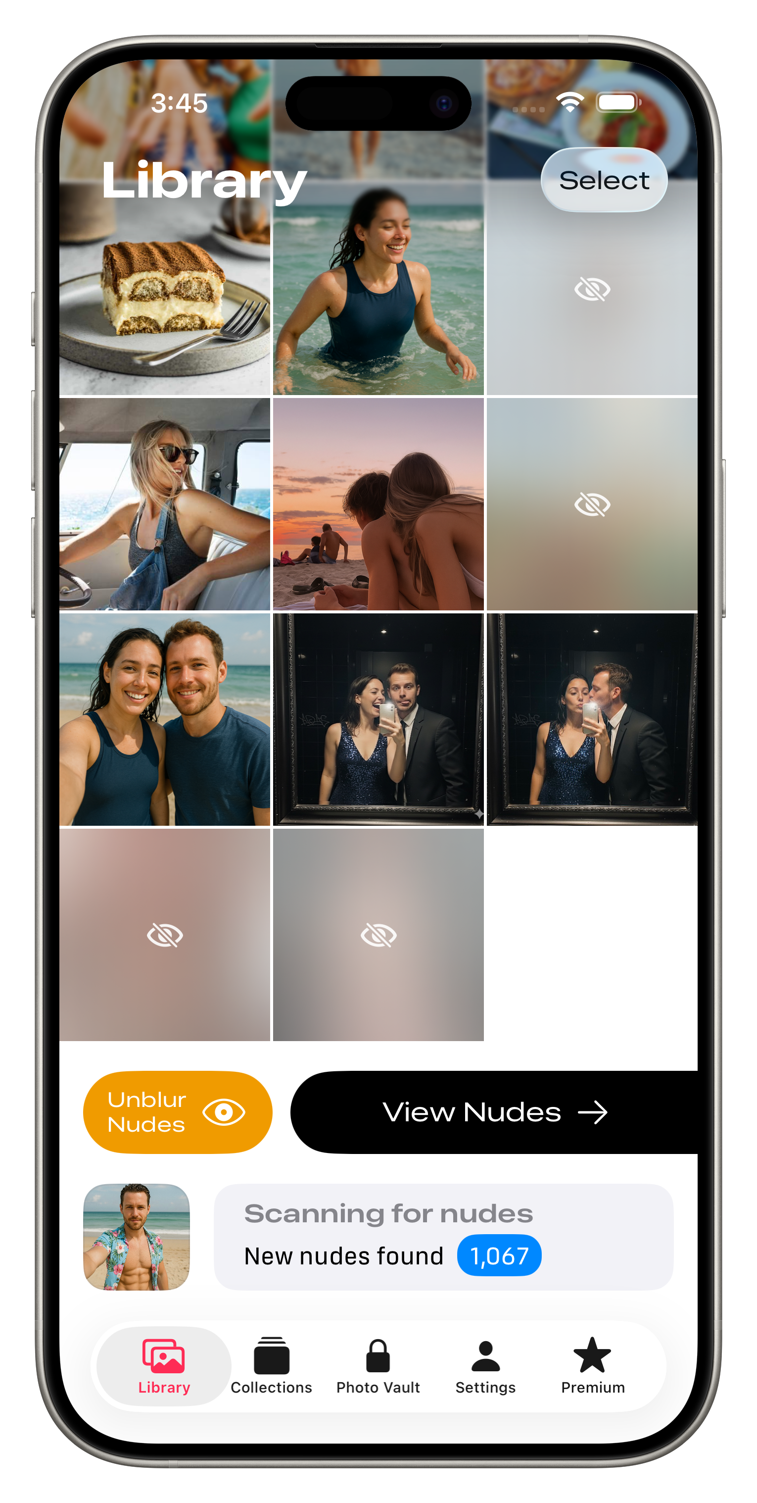 UnseeAI iPhone mockup